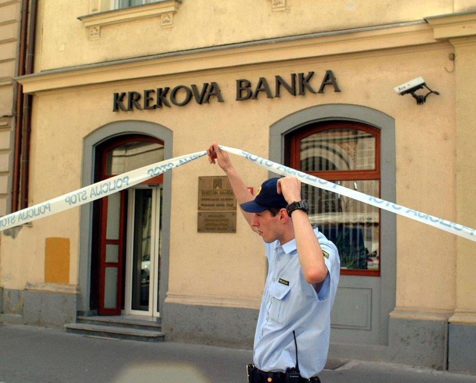 Fotografija: Rop banke ni bil naključni. FOTO: arhiv Slovenskih novic