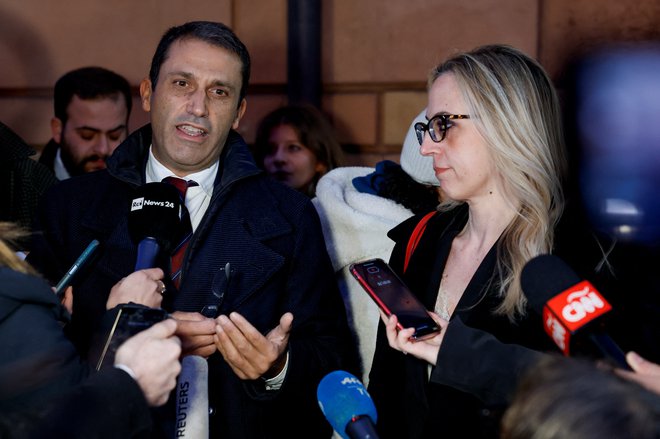 Odvetnik Fabio Viglione in Maria Concetta Marzo FOTO: Remo Casilli, Reuters