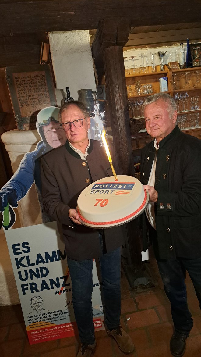 Franz Klammer je slavil okroglo obletnico. FOTO: Mitja Felc