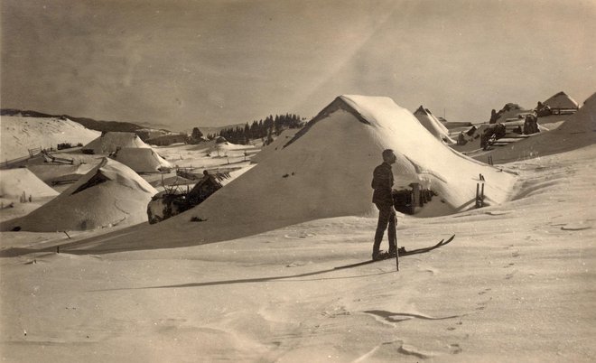 Velika planina pod snegom, 1912 Foto: Josip Kunaver