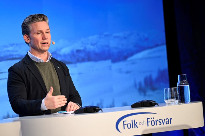 Švedski obrambni minister Pål Jonson FOTO: Tt News Agency Via Reuters