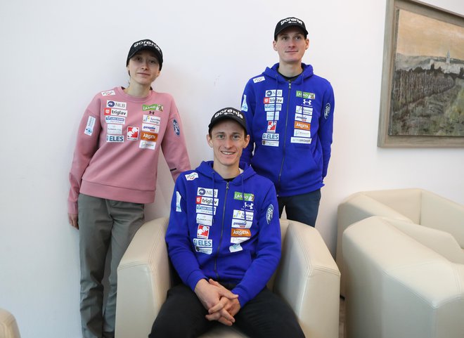 Nika, Peter in Domen Prevc so skupaj dosegli že tretjino vseh skakalnih zmag Smučarske zveze Slovenije. FOTO: Dejan Javornik