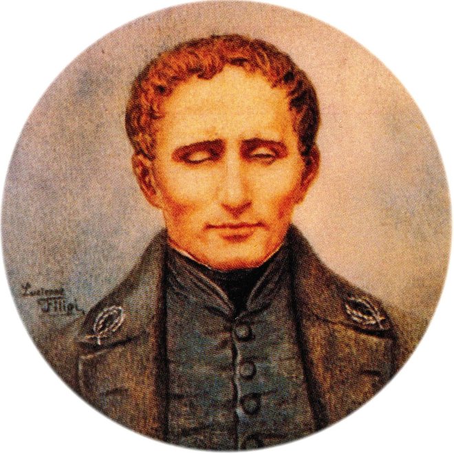 Louis Braille je izumil posebno abecedo, ki slepim in slabovidnim omogoča branje in pisanje. FOTO: Wikipedija