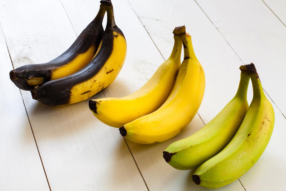 Fotografija: Učinki banan na zdravje so odvisni od stopnje zrelosti plodov. FOTO: Cegli/Gettyimages 