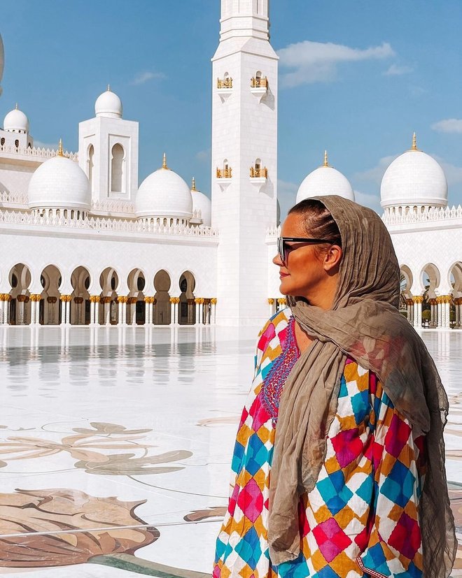 Očarana nad lepotami Abu Dhabija FOTO: osebni arhiv/instagram