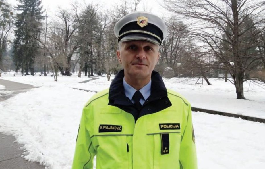 Fotografija: Branko Pivljakovič, ko je še nosil policijsko uniformo. FOTO: Oste Bakal