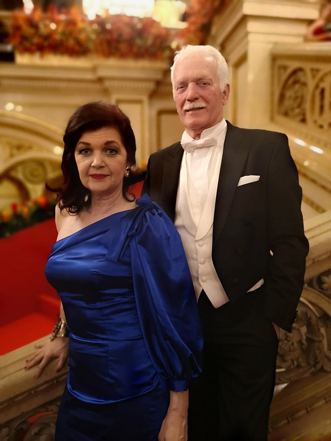 Nena Kopčavar Guček in Andrej Guček na znamenitem plesu leta 2019 FOTO: Osebni arhiv