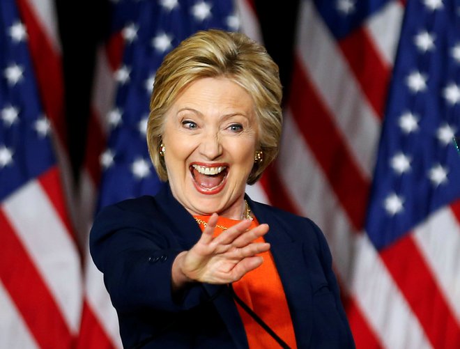 Trumpova konkurentka na volitvah leta 2016, Hillary Clinton. FOTO: Mike Blake Reuters Pictures