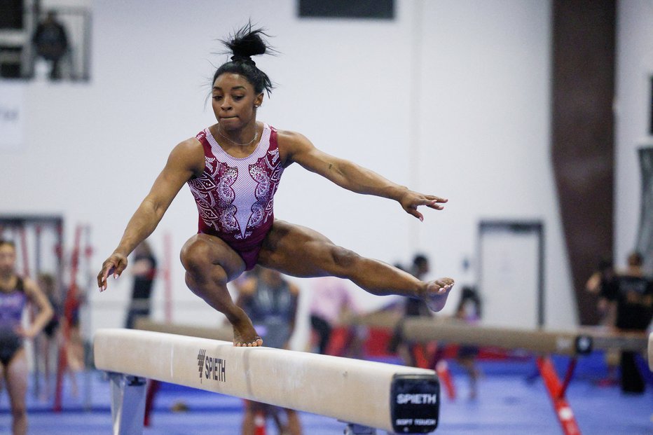 Fotografija: Simone Biles Owens se je uspešno vrnila v tekmovalne arene. FOTO: Reuters