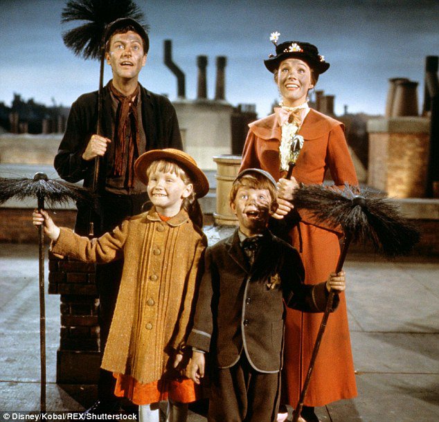 Fotografija: Originalna zasedba filma Mary Poppins iz leta 1964 FOTO: Disney