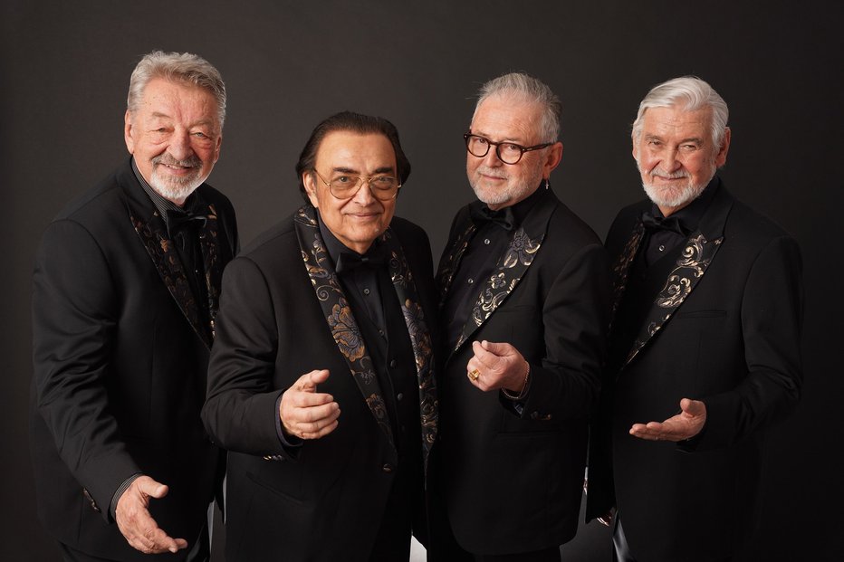 Fotografija: New Swing Quartet sestavljajo vrhunske legende slovenske glasbe Dare Hering, Marijan Petan, Tomaž Kozlevčar in Oto Pestner. FOTO: promoceijski material