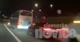 O autocarro com a seleção portuguesa ficou preso na circular de Ljubljana: temos um vídeo (VÍDEO)