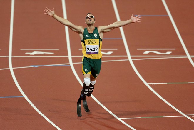 Oscar Pistorius je edini dvojni amputiranec, ki je kdaj nastopil na olimpijskih igrah. FOTO: Steven Paston Action Images Via Reuters