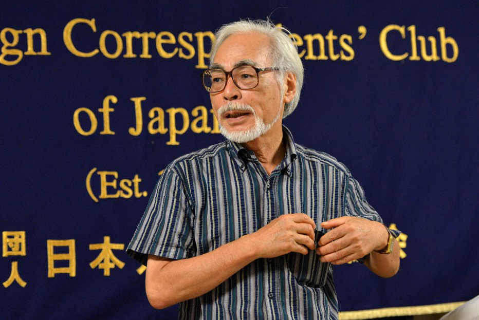 Fotografija: Japonski animator Hajao Mijazaki je studio Ghibli soustanovil pred štirimi desetletji. FOTO: Jošikazu Cuno/AFP
