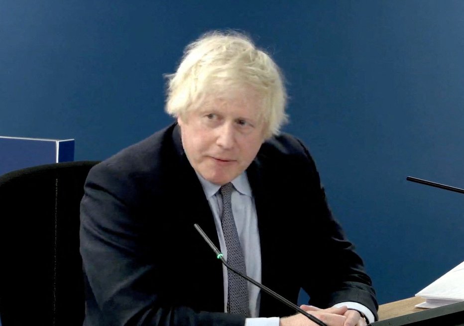 Fotografija: Boris Johnson. FOTO: Uk Covid-19 Inquiry Via Reuters