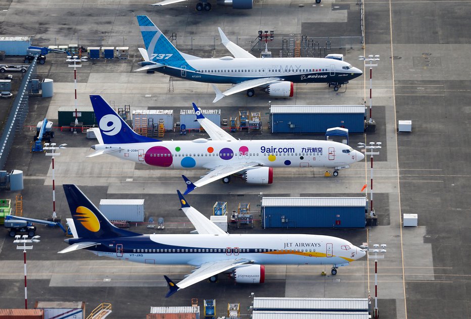 Fotografija: Boeing se spopada s krizo glede varnosti potniških letal. FOTO: Lindsey Wasson/Reuters