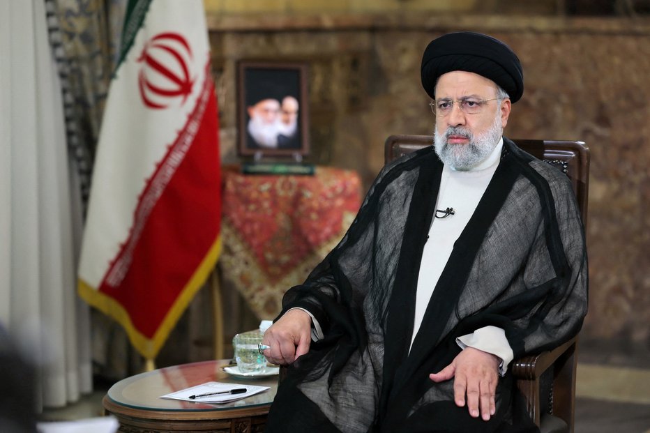 Fotografija: Iranski predsednik Ebrahim Raisi  FOTO: Iran's Presidency/wana (west Asi Via Reuters
